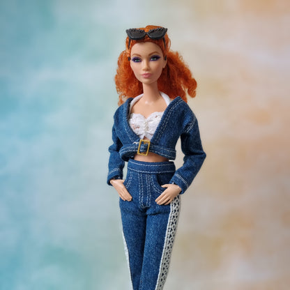 Clothes , Jean for Barbie doll