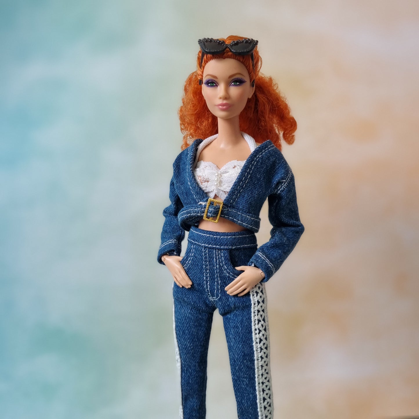 Clothes , Jean for Barbie doll