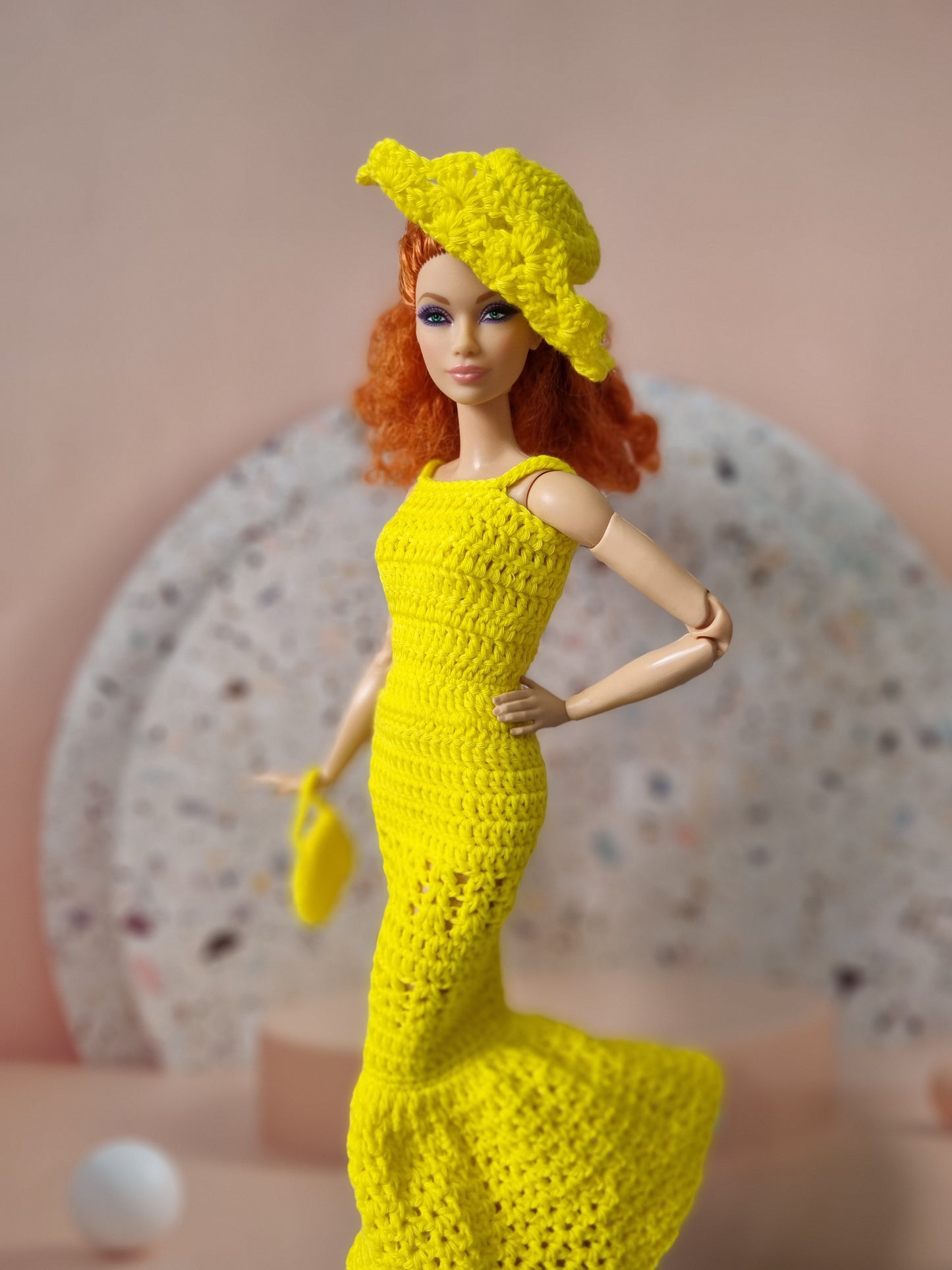 Crochet outfit for barbie doll, 11.5 inch doll