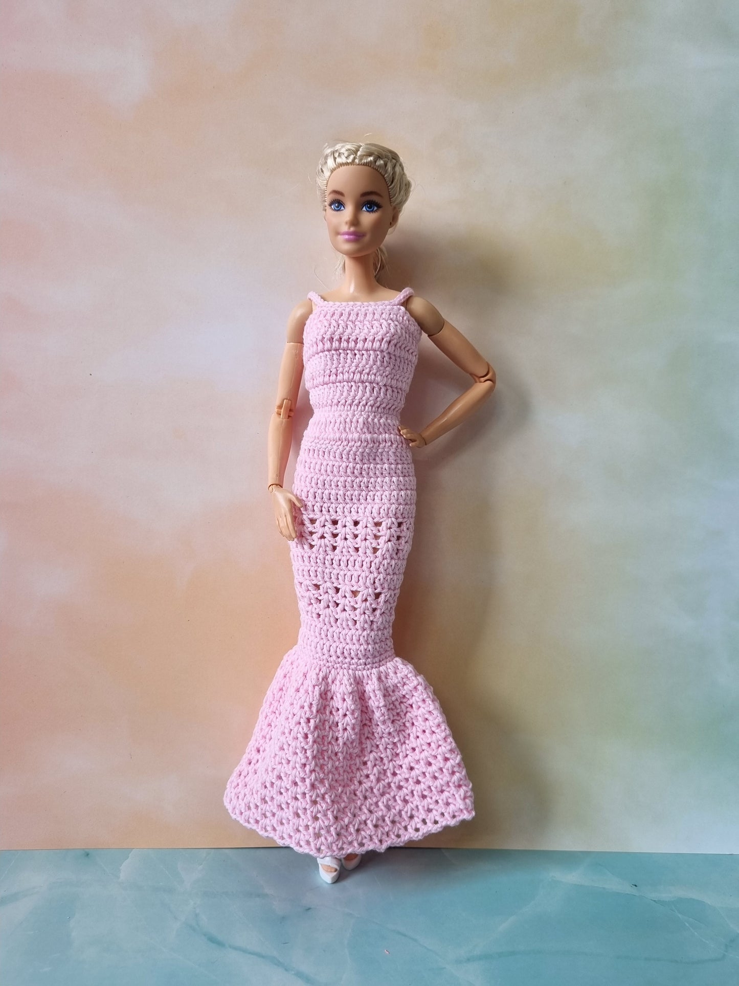 Crochet outfit for barbie doll, 11.5 inch doll