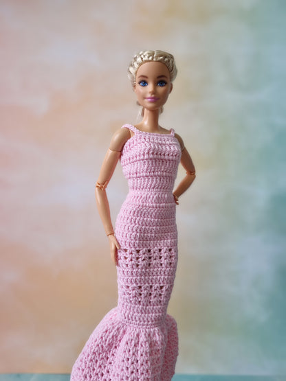 Crochet outfit for barbie doll, 11.5 inch doll