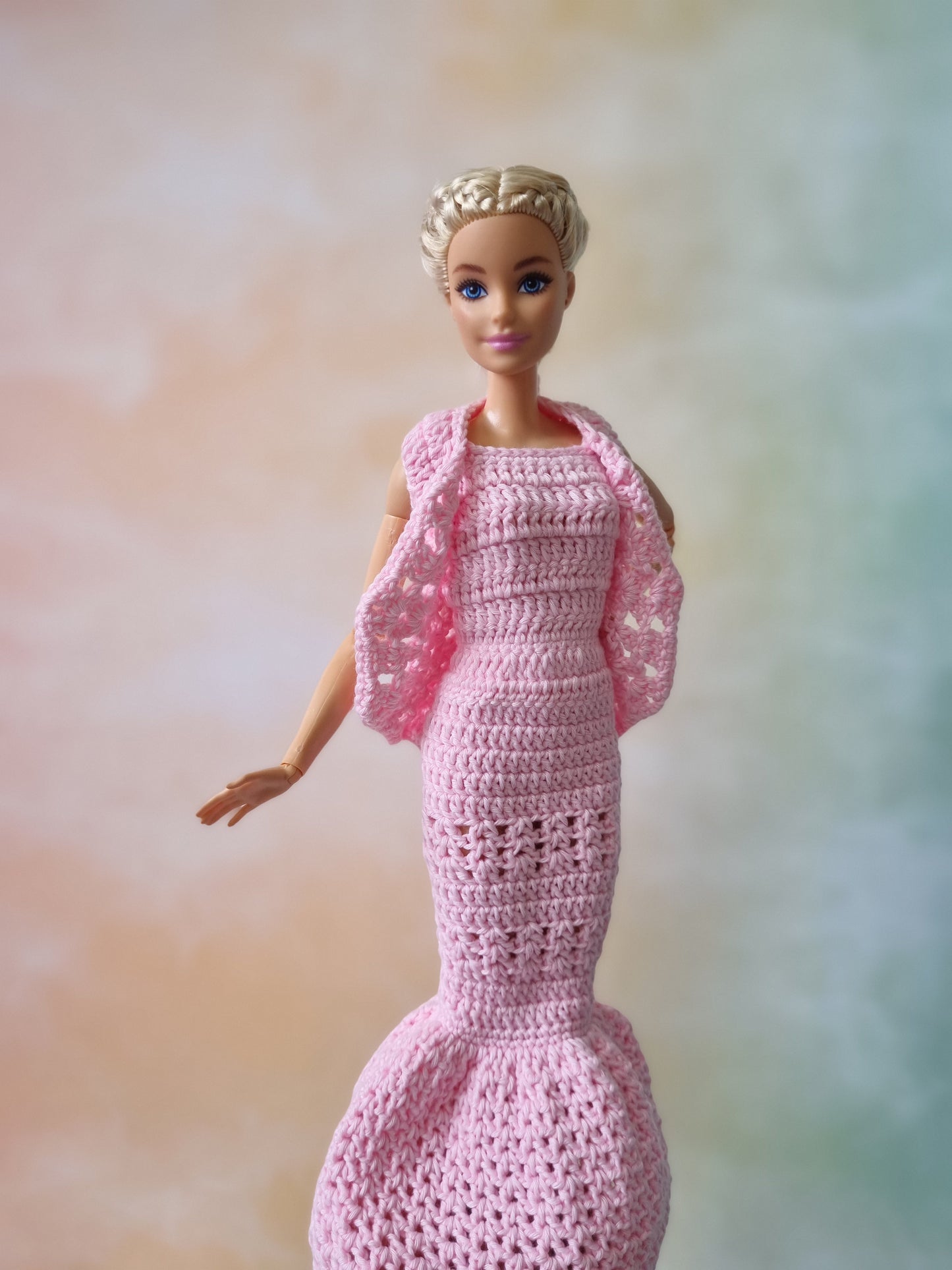 Crochet outfit for barbie doll, 11.5 inch doll