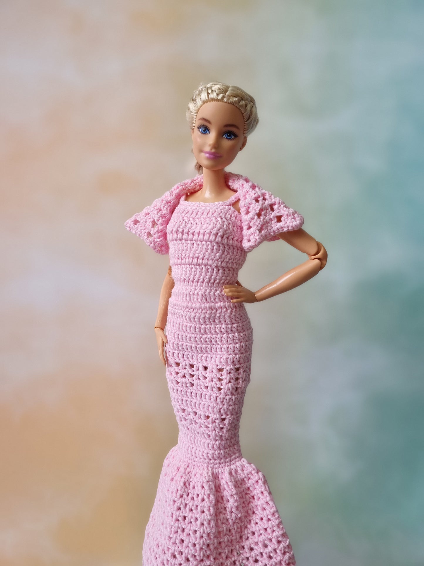 Crochet outfit for barbie doll, 11.5 inch doll