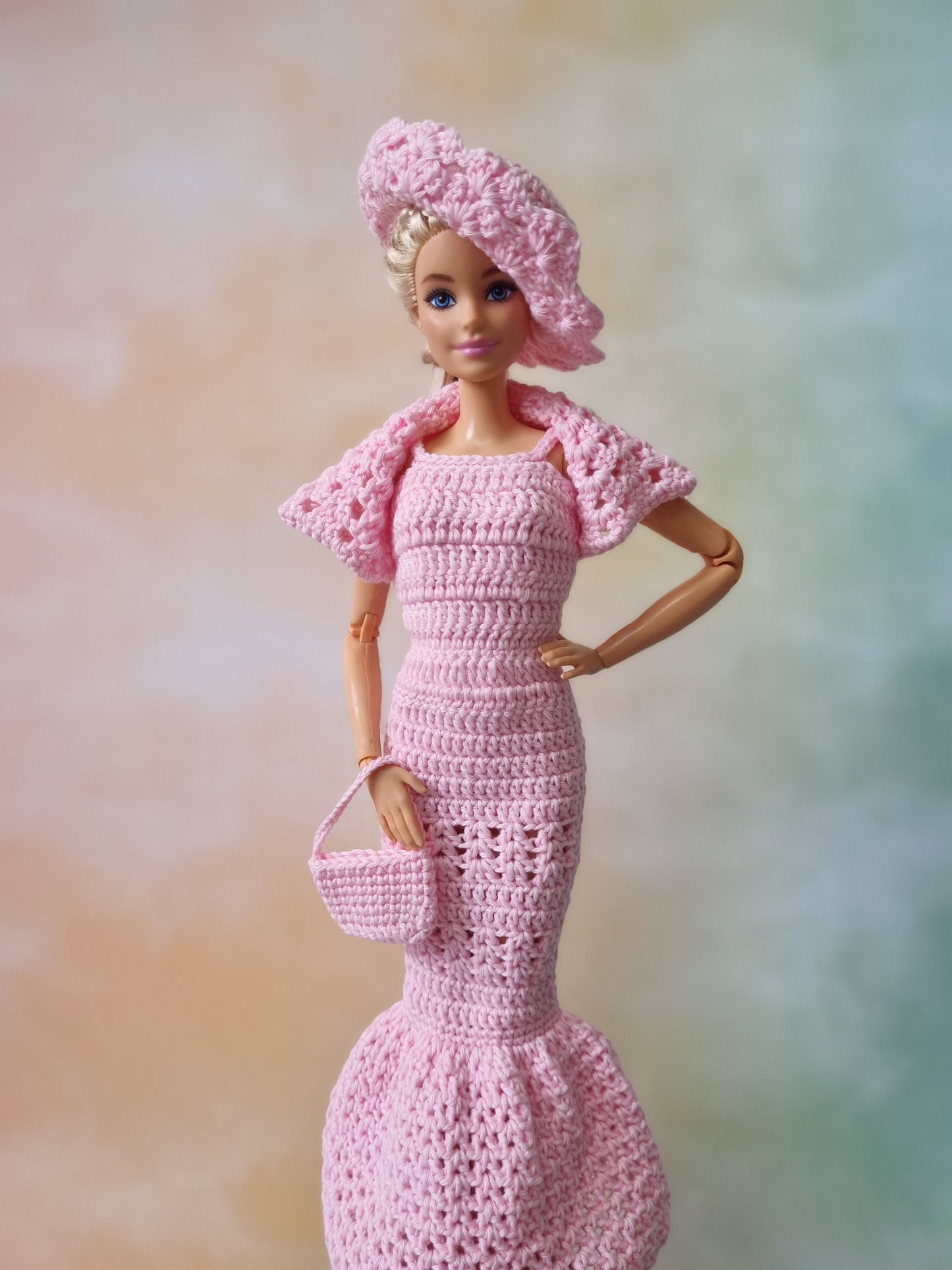 Crochet outfit for barbie doll, 11.5 inch doll