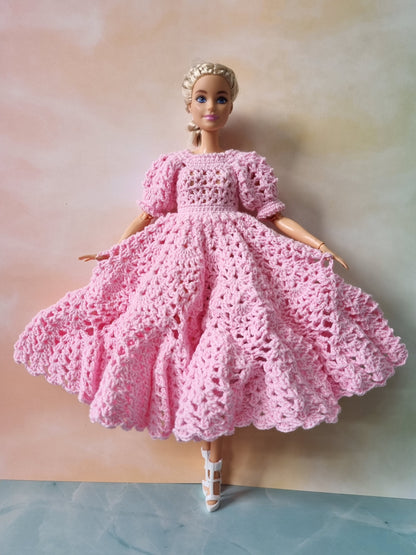 Crochet outfit for barbie doll, 11.5 inch doll