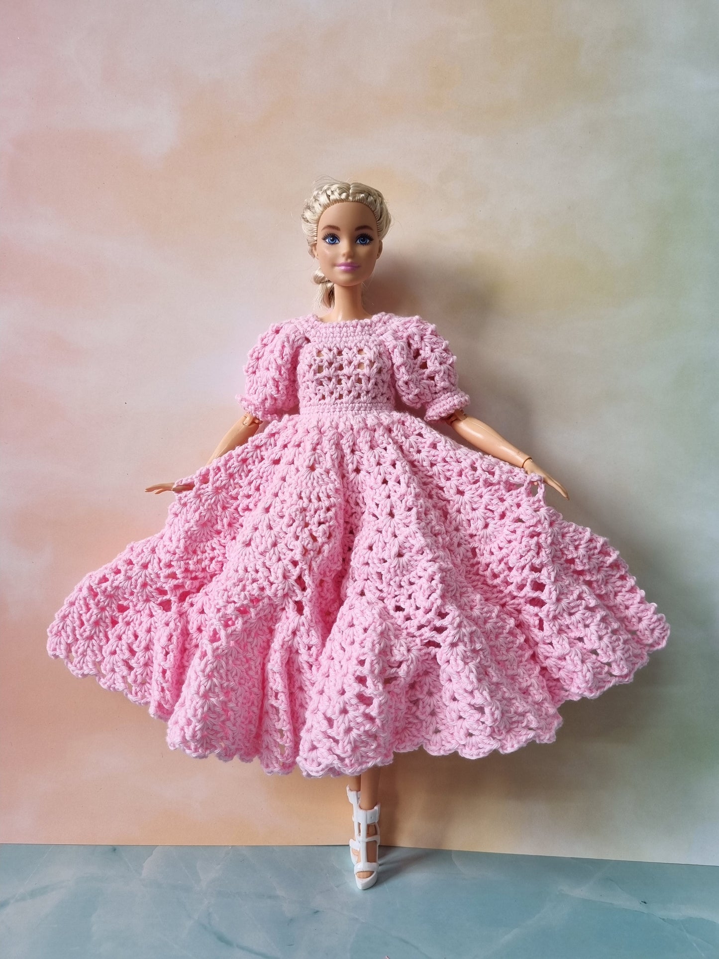 Crochet outfit for barbie doll, 11.5 inch doll