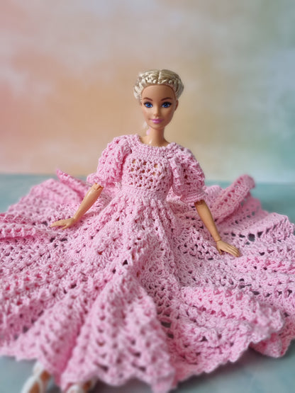 Crochet outfit for barbie doll, 11.5 inch doll