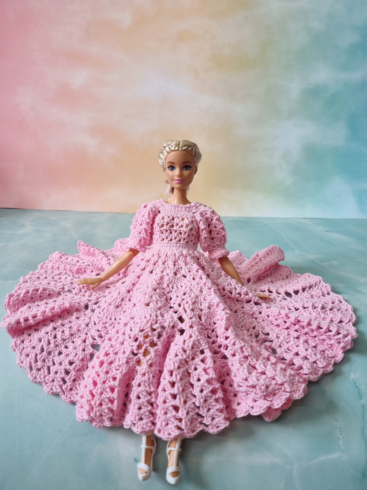 Crochet outfit for barbie doll, 11.5 inch doll