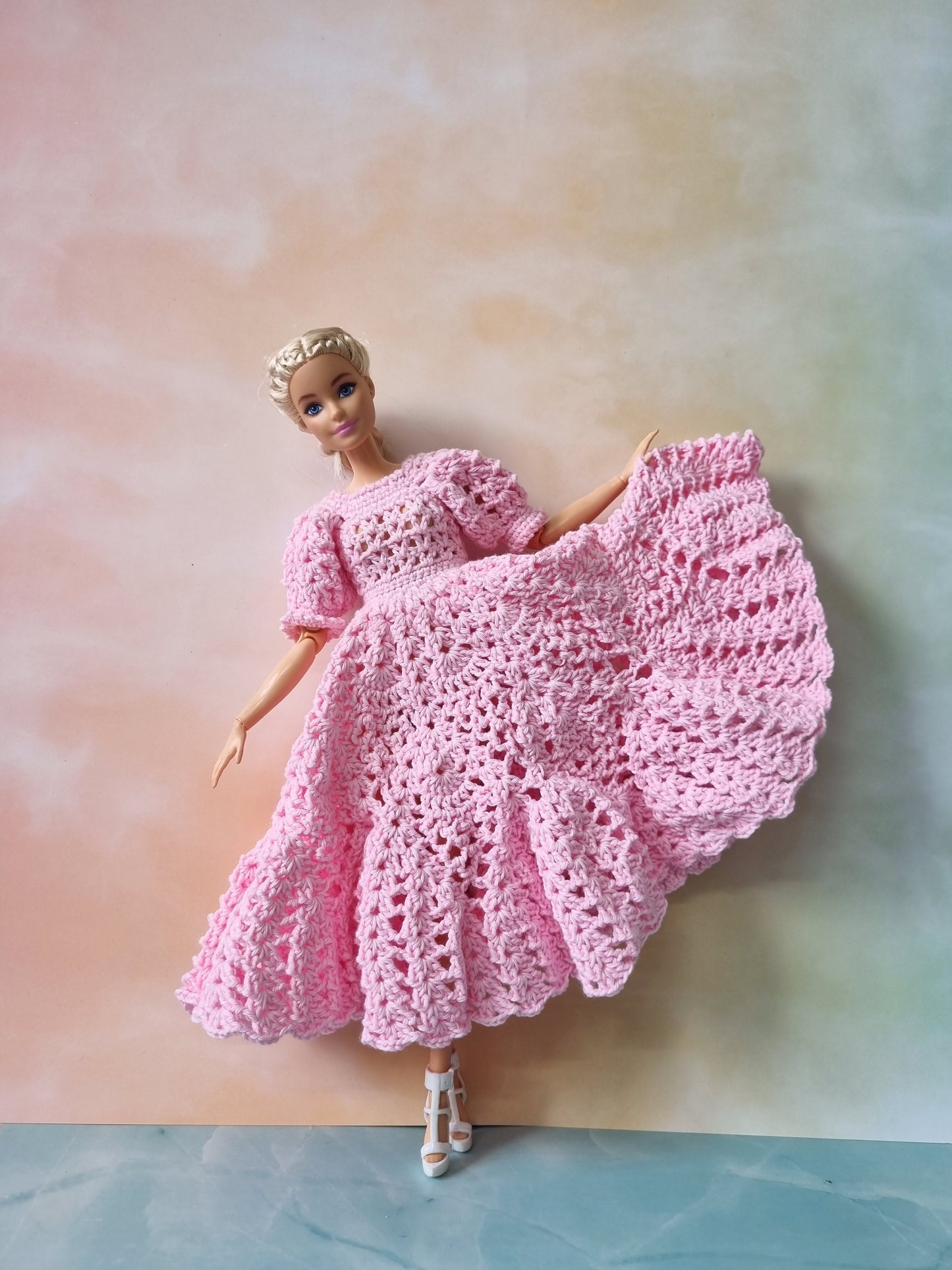 Crochet outfit for barbie doll, 11.5 inch doll