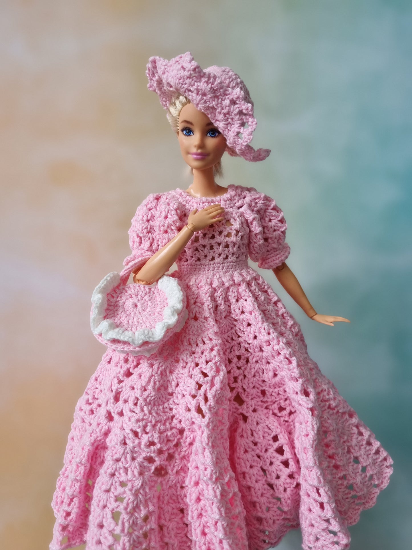 Crochet outfit for barbie doll, 11.5 inch doll