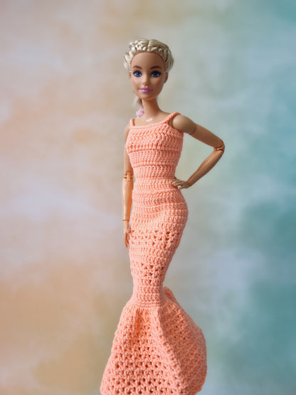 Crochet outfit for barbie doll, 11.5 inch doll