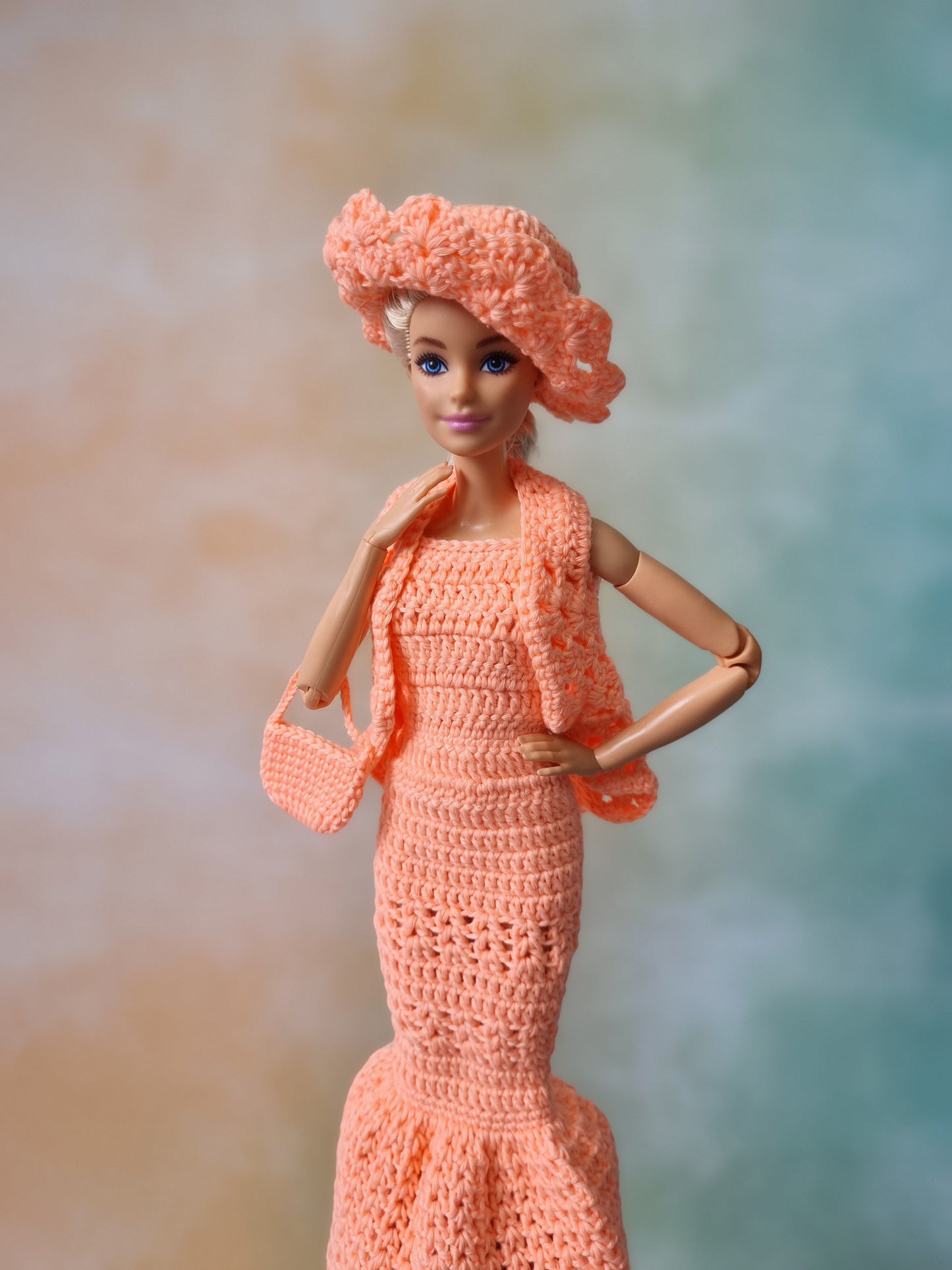 Crochet outfit for barbie doll, 11.5 inch doll