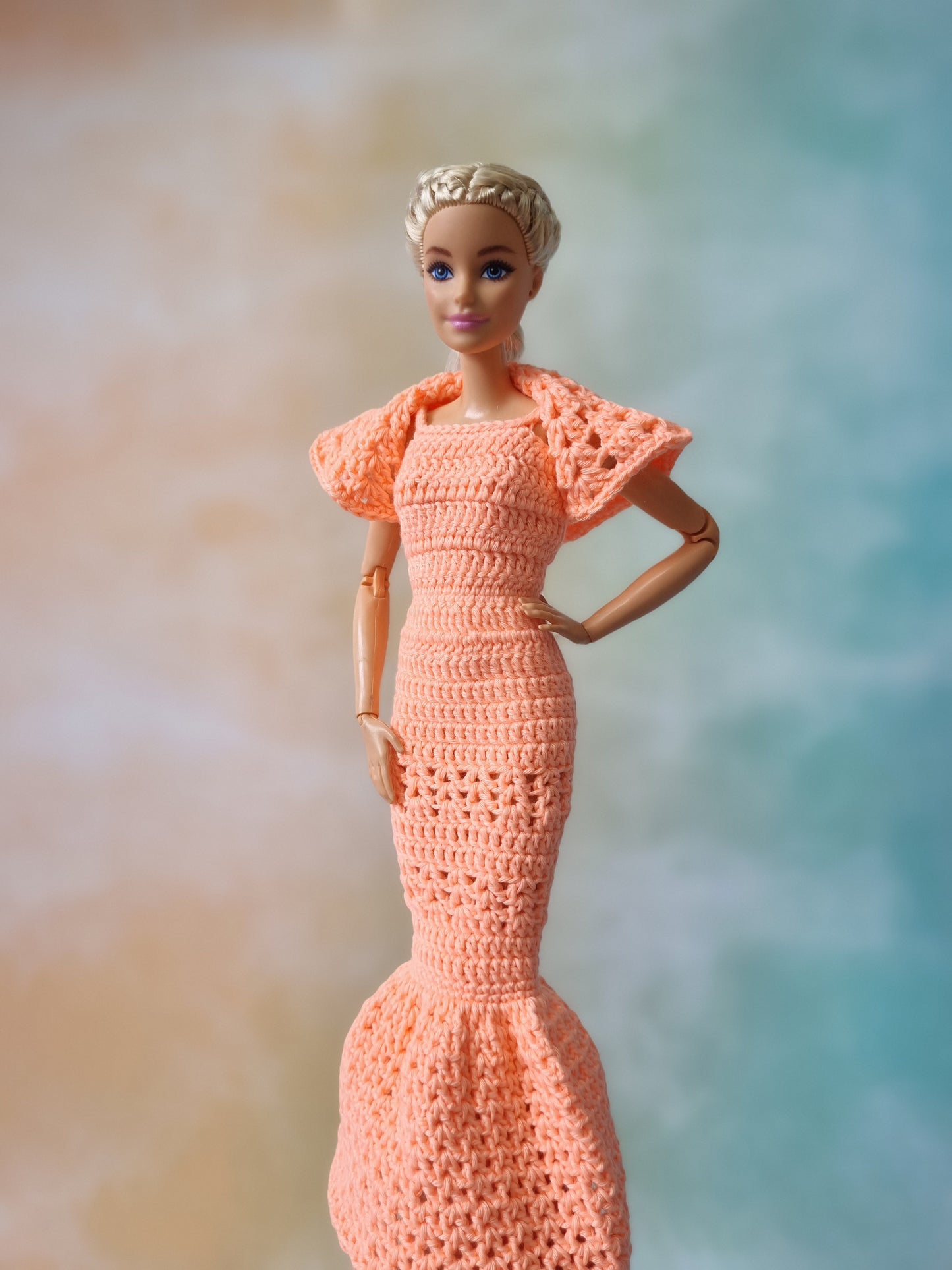 Crochet outfit for barbie doll, 11.5 inch doll