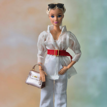 White clothes for barbie doll