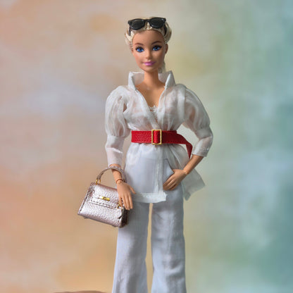 White clothes for barbie doll