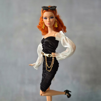 Black dress for Barbie