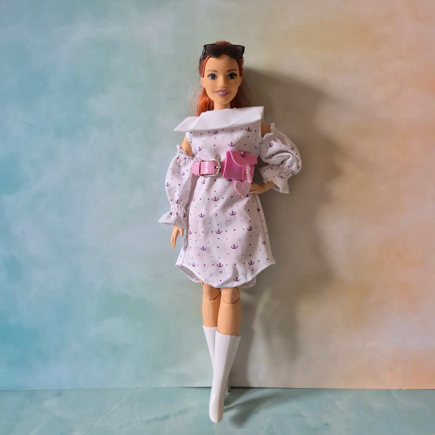 Dress and belt for Barbie, Curry Barbie doll