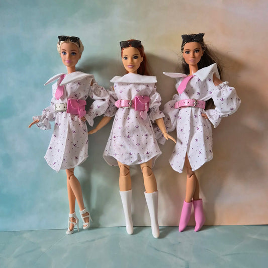 Dress and belt for Barbie, Curry Barbie doll