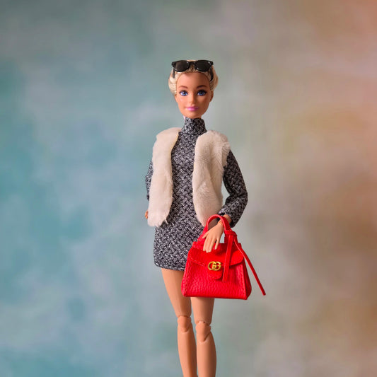 Dress and coat for barbie, 11.5' doll