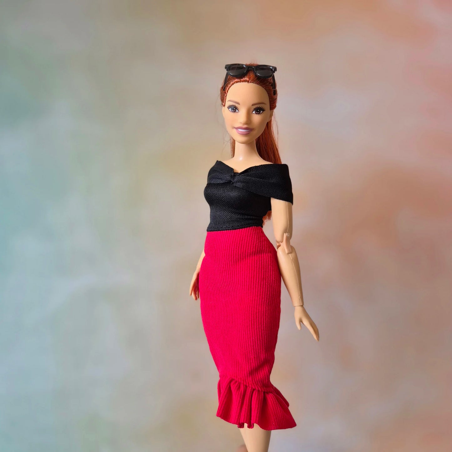 Black and Red dress for Barbie Curvy