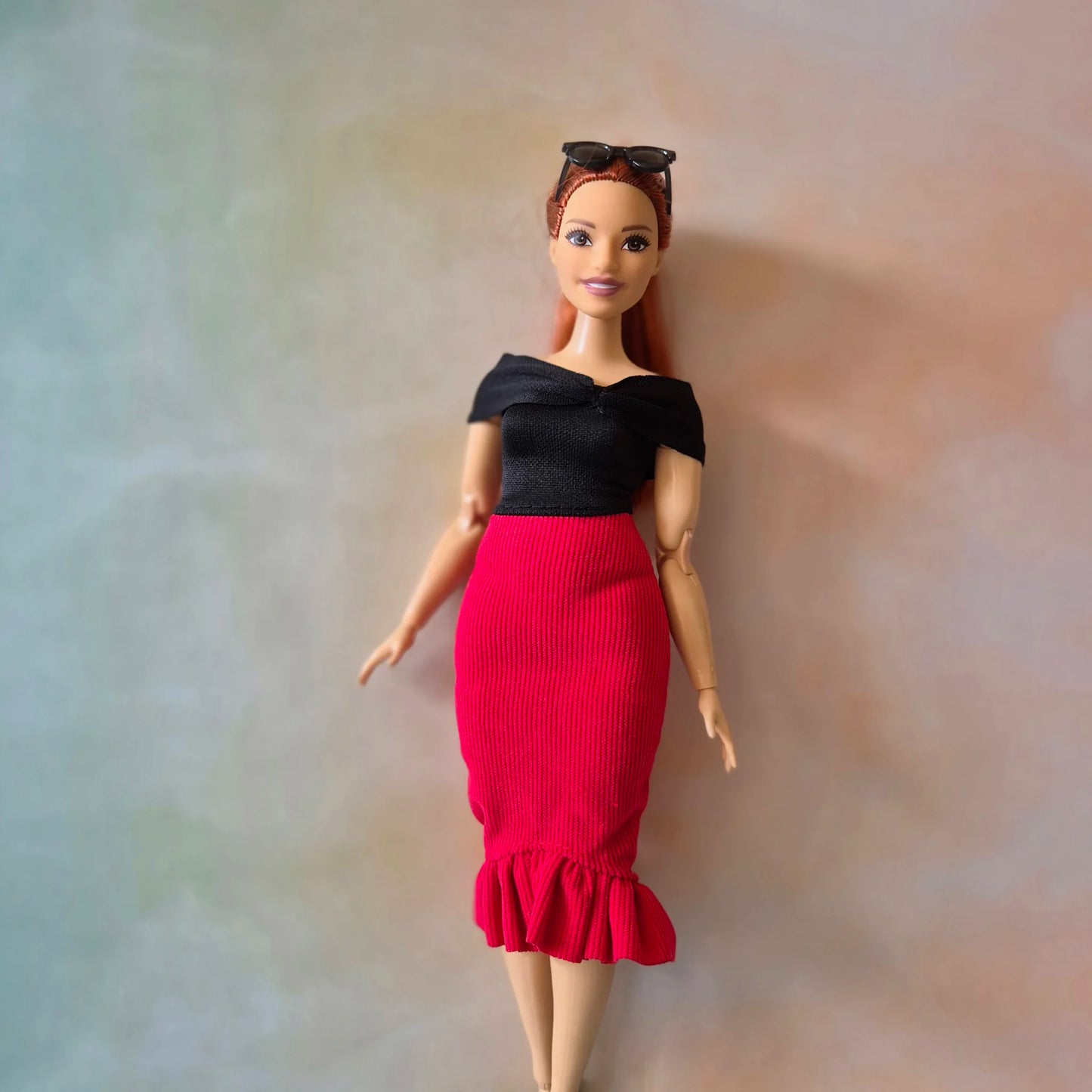 Black and Red dress for Barbie Curvy