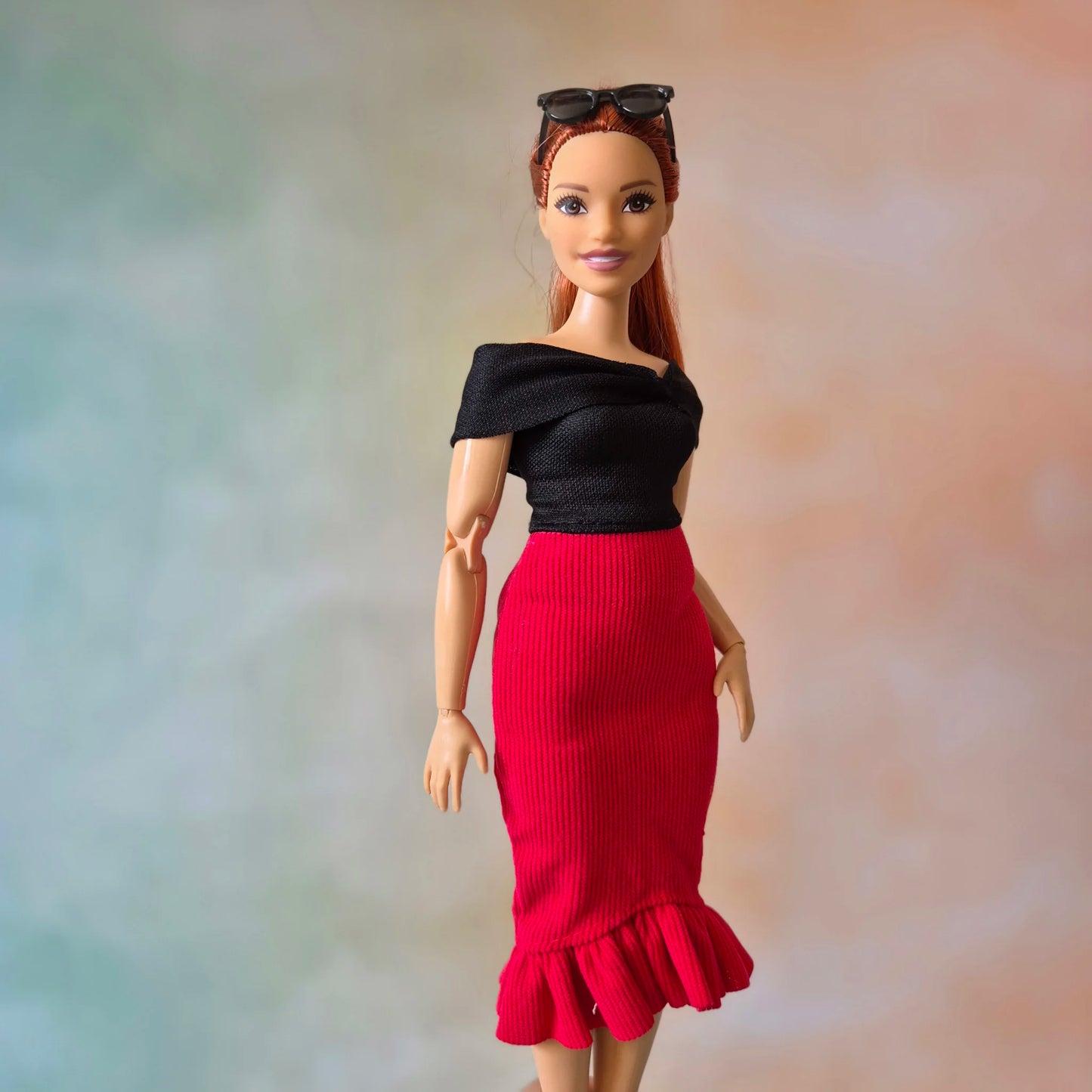 Black and Red dress for Barbie Curvy