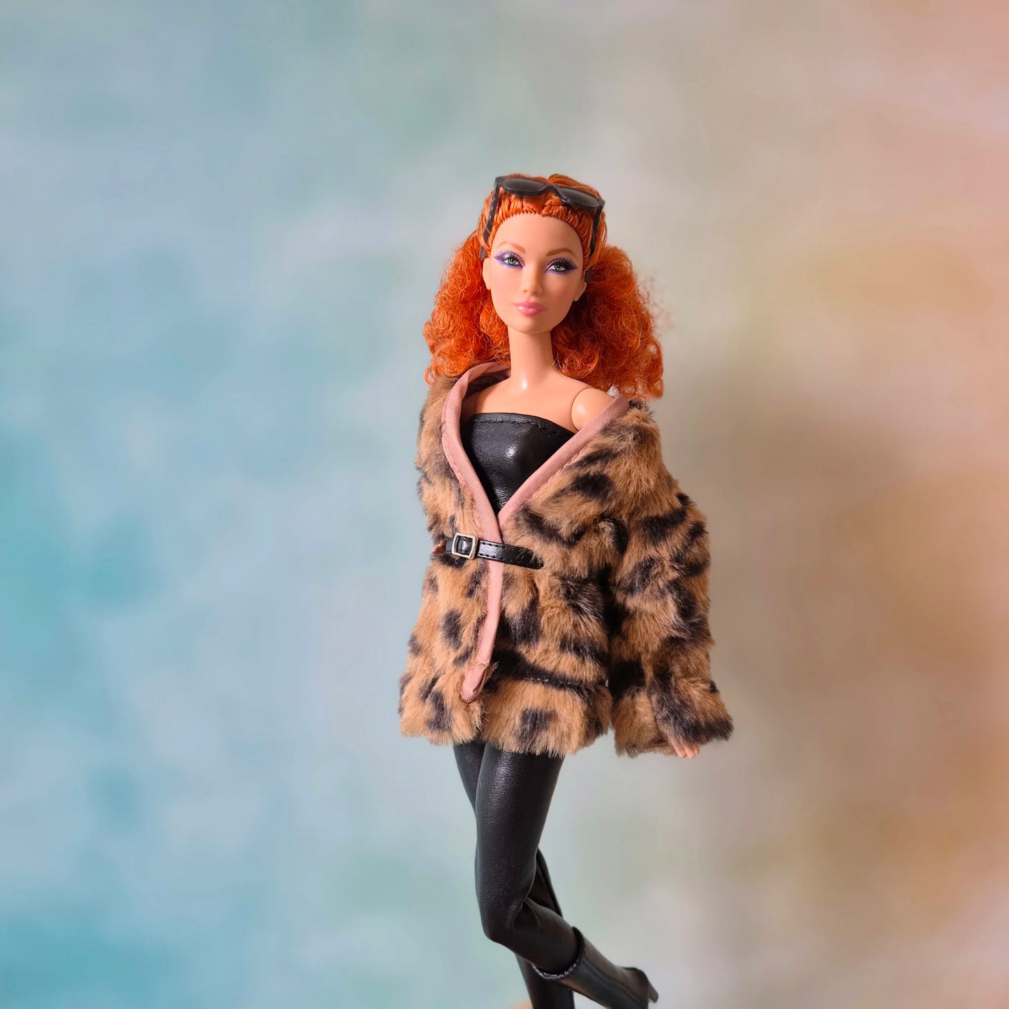 Jacket and black set for barbie , 11.5" doll