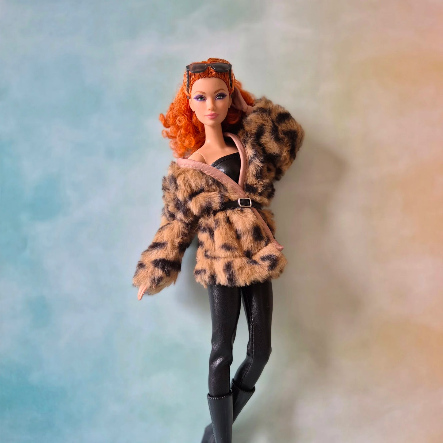 Jacket and black set for barbie , 11.5" doll