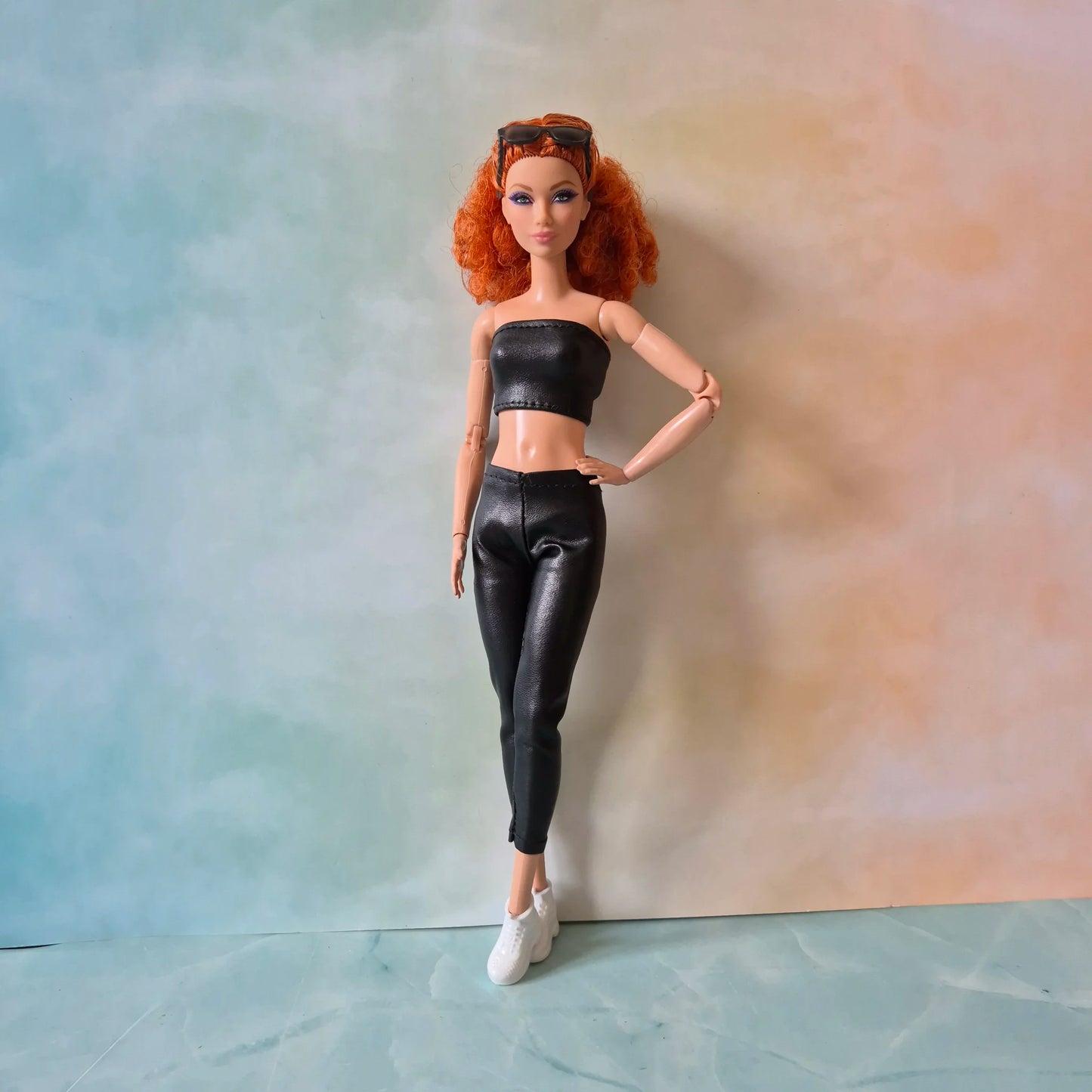 Jacket and black set for barbie , 11.5" doll