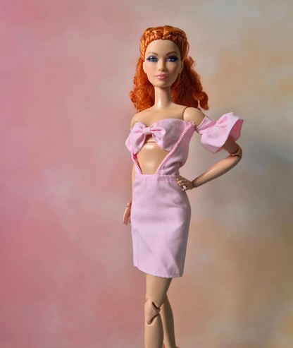 Pink dress for barbie