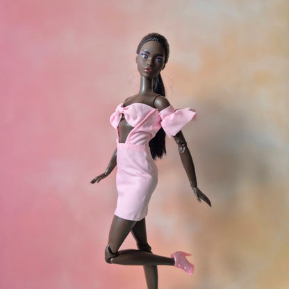 Pink dress for barbie