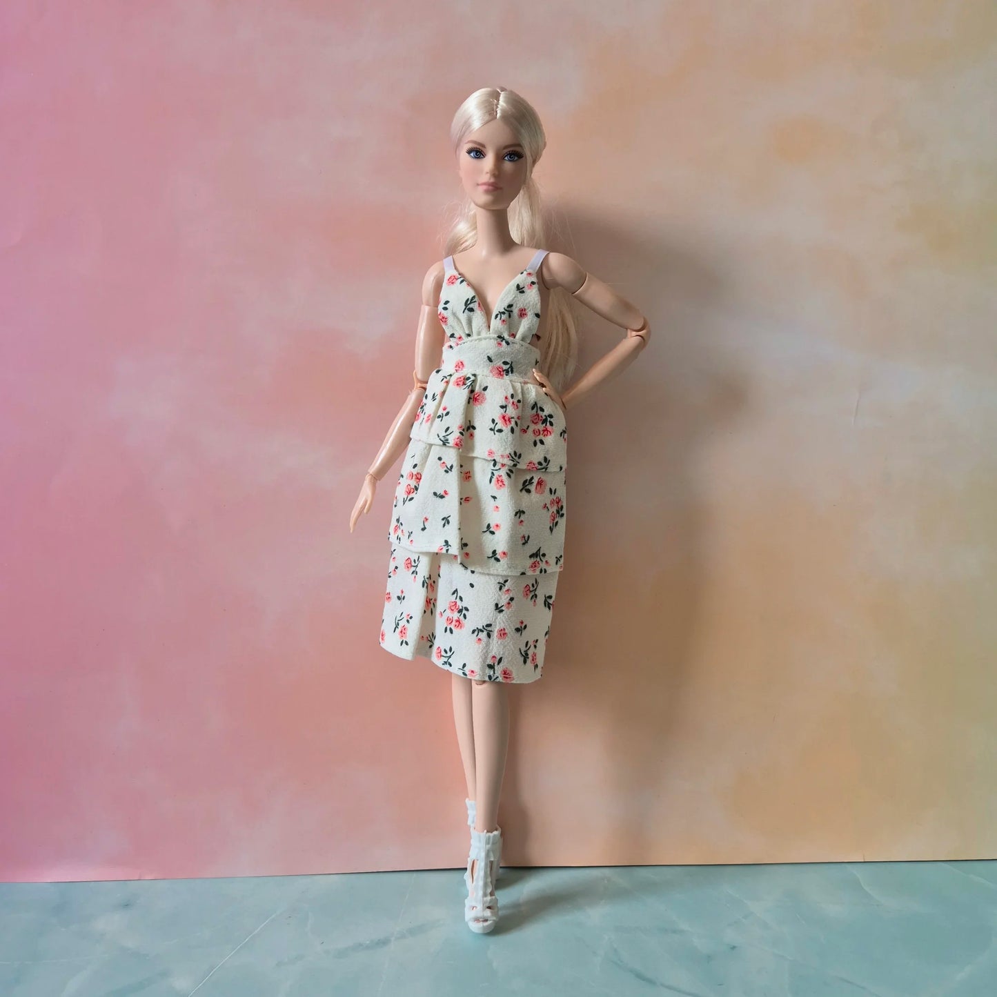 Midi sundress Collections for barbie , 11.5" doll clothes