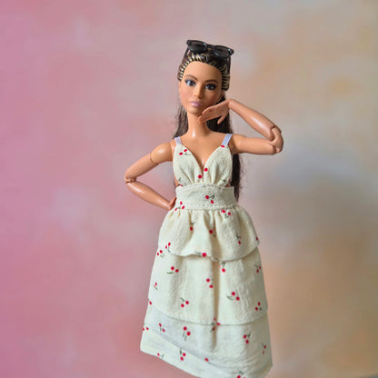 Midi sundress Collections for barbie , 11.5" doll clothes