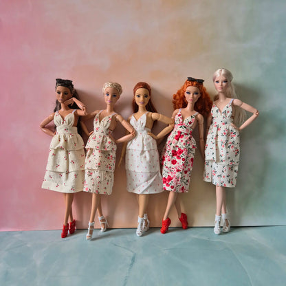 Midi sundress Collections for barbie , 11.5" doll clothes