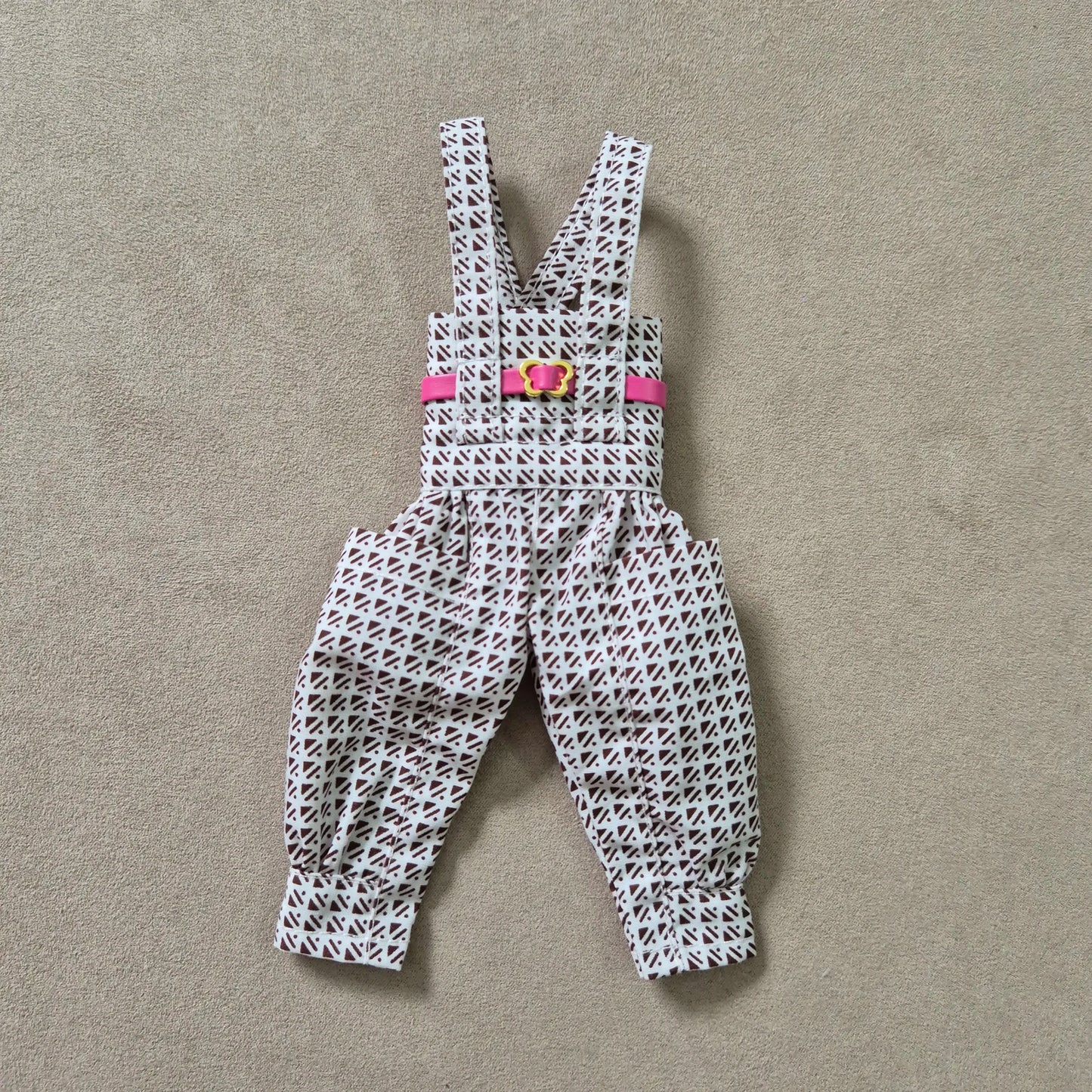 Overalls and White off shoulder crop top for barbie