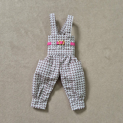 Overalls and White off shoulder crop top for barbie