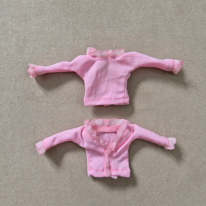 back and front off Pink top for barbie