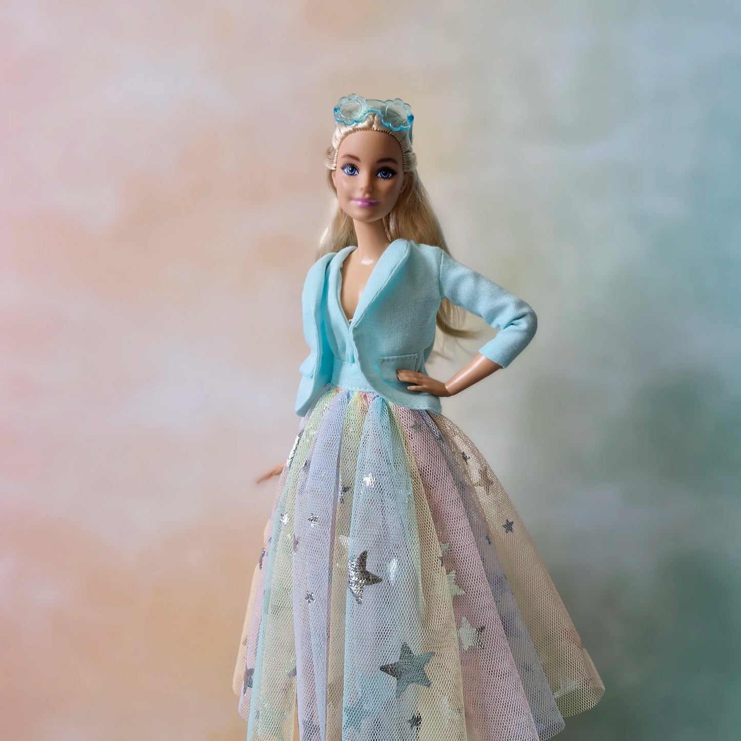 Princess dress and jacket for Barbie doll