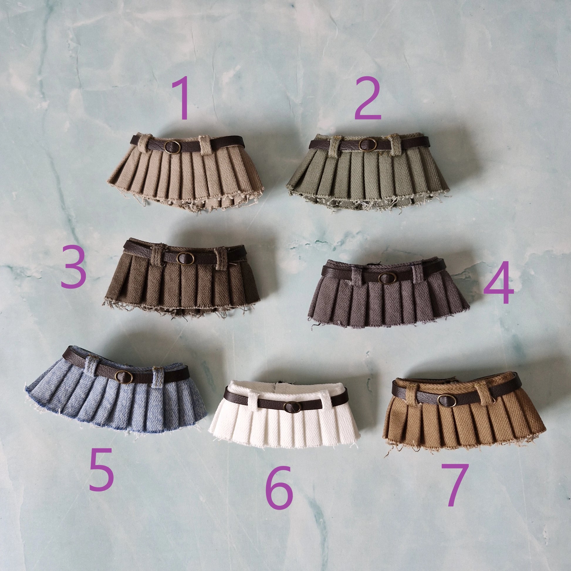 curvy barbie pleated skirts 7 colors collection