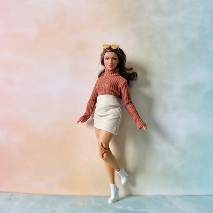 Barbie & Curvy Sweater Set with Mini Skirts