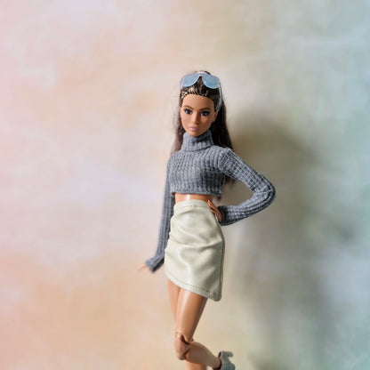 Barbie & Curvy Sweater Set with Mini Skirts