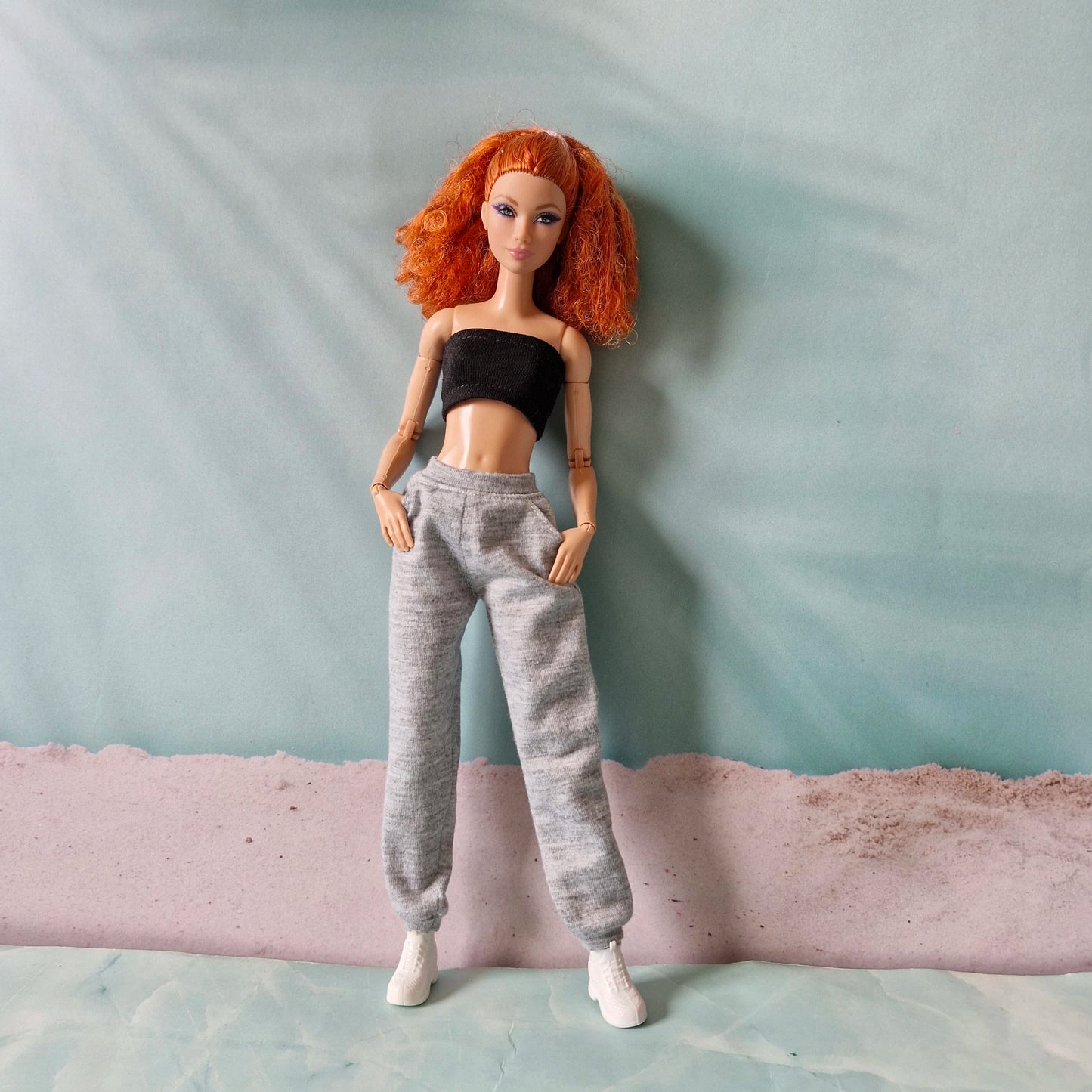 Barbie Streetwear Set: Hoodie & Joggers for Regular & Curvy Dolls