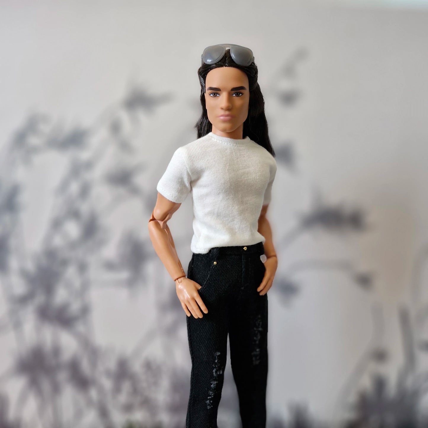 Basic Tees, Jeans & Cream Pants Separates for Ken Doll