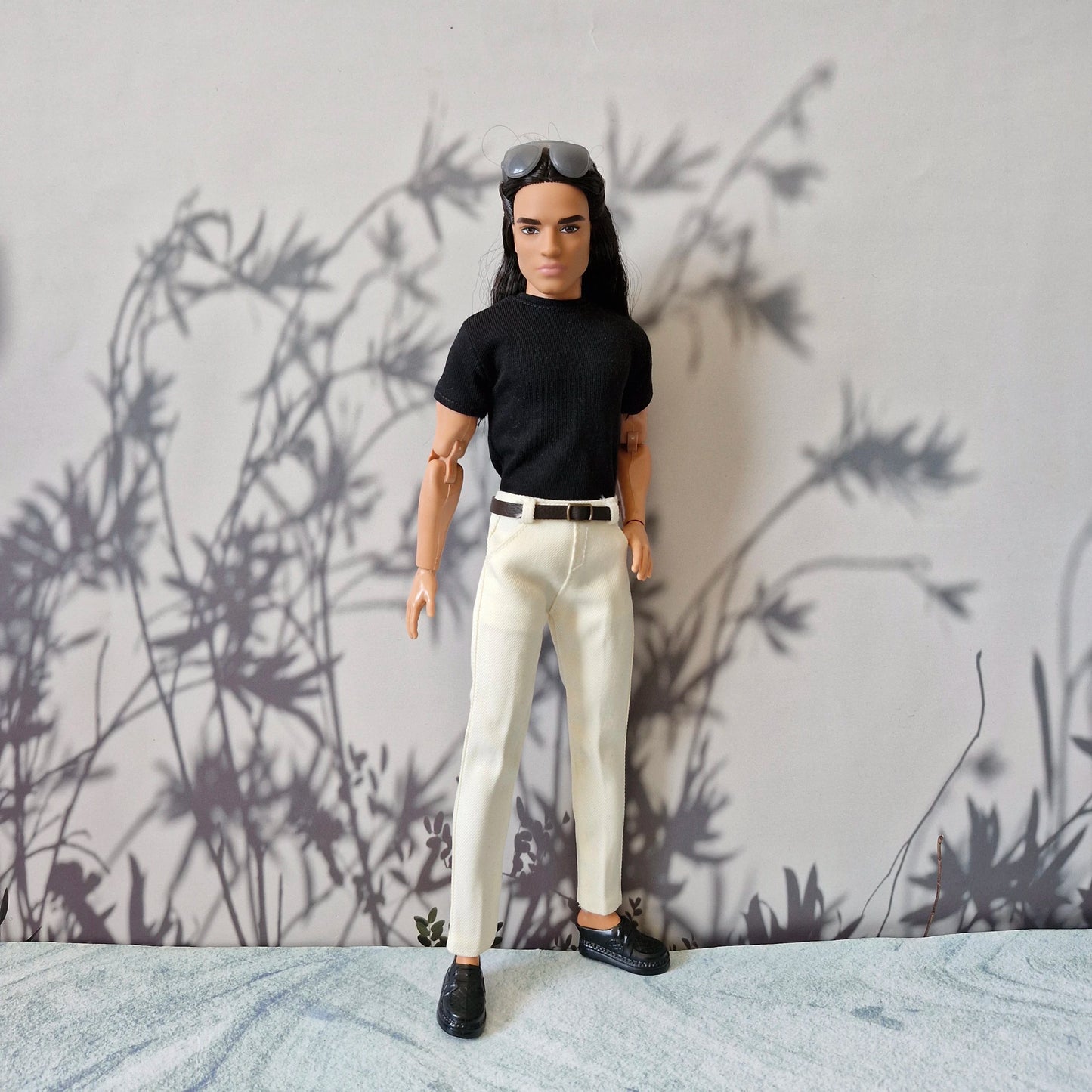 Basic Tees, Jeans & Cream Pants Separates for Ken Doll