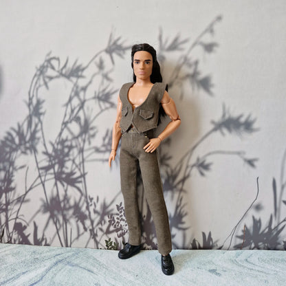 2-Piece Utility Vest & Pants Set for Ken Doll
