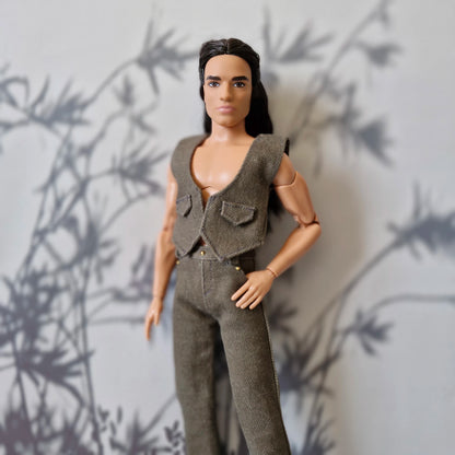 2-Piece Utility Vest & Pants Set for Ken Doll