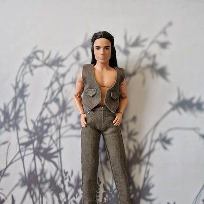 2-Piece Utility Vest & Pants Set for Ken Doll