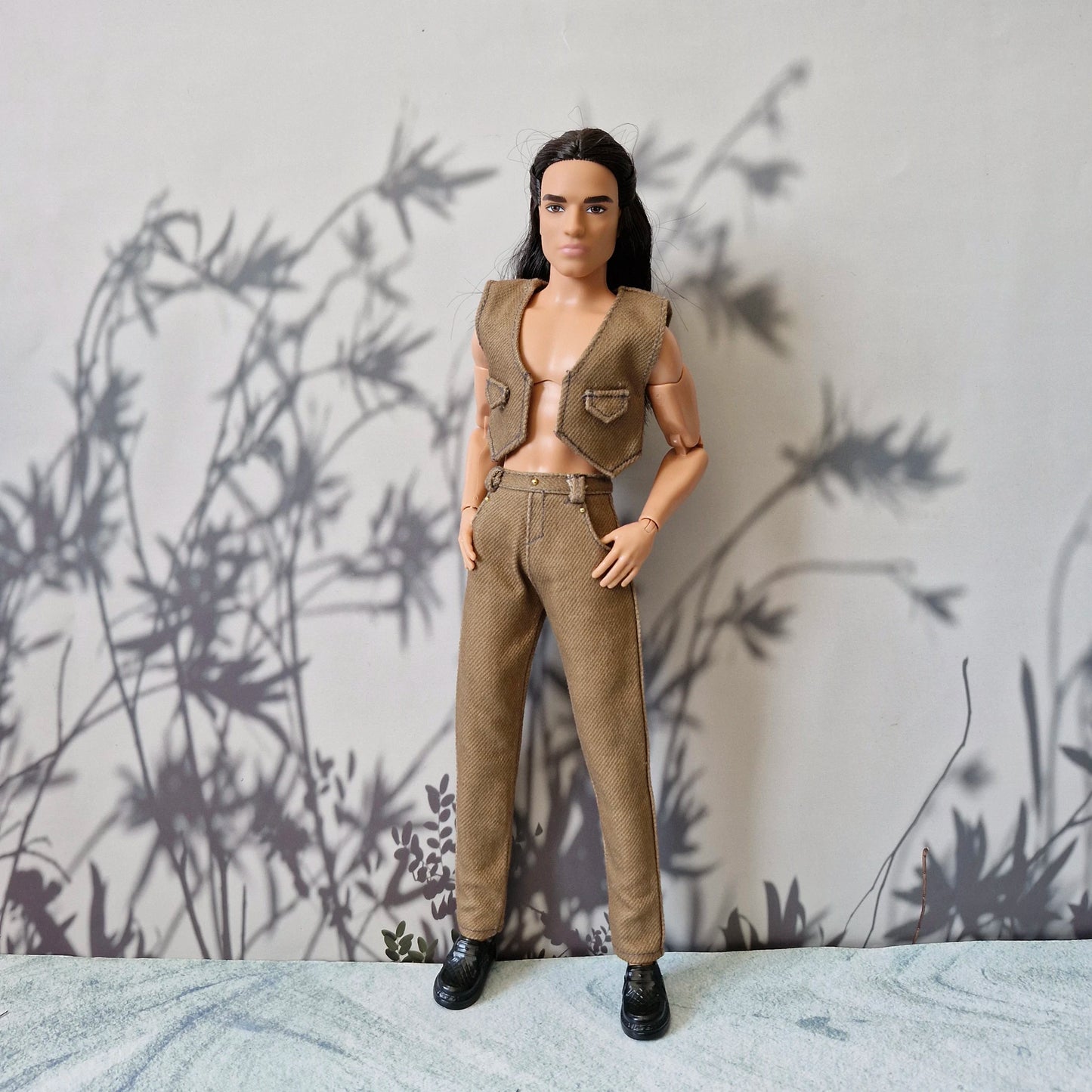 2-Piece Utility Vest & Pants Set for Ken Doll