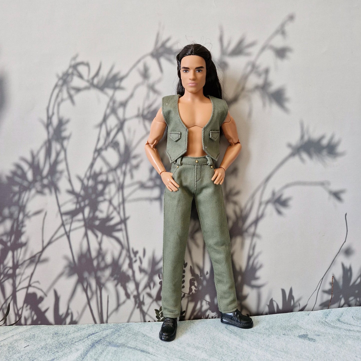2-Piece Utility Vest & Pants Set for Ken Doll
