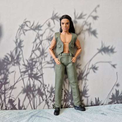 2-Piece Utility Vest & Pants Set for Ken Doll